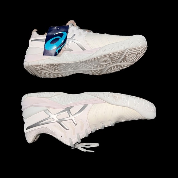 NWT ASICS Gel-Resolution 7 white shoes men’s size 12 - Picture 7 of 12